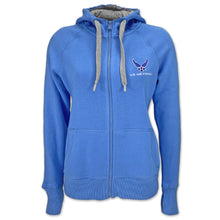 Load image into Gallery viewer, Air Force Ladies Victory Full Zip Hood (Columbia Blue)