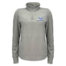 Load image into Gallery viewer, Air Force Ladies Crush 1/4 Zip Pullover (Grey)