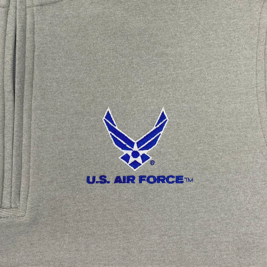 Air Force Subtle 1/4 Zip Pullover (Grey)