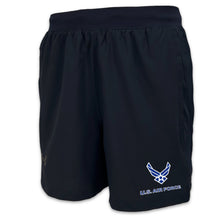 Load image into Gallery viewer, Air Force Wings Under Armour Men&#39;s Launch Run 5&quot; Shorts (Black)