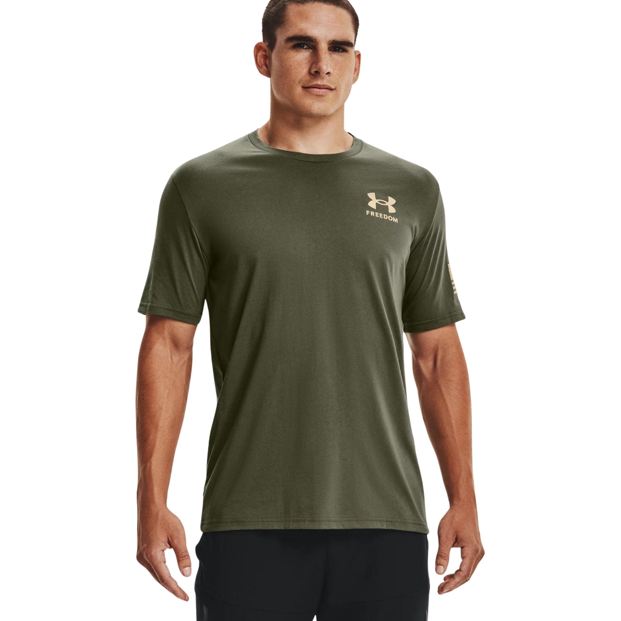 Under Armour Freedom Flag T-Shirt (OD Green/Sand)