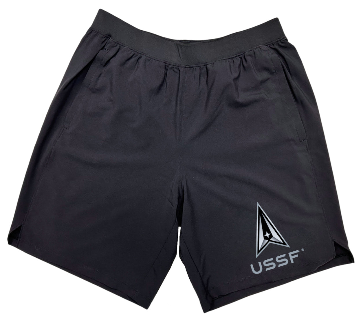 Space Force Delta Under Armour Academy Shorts (Black)