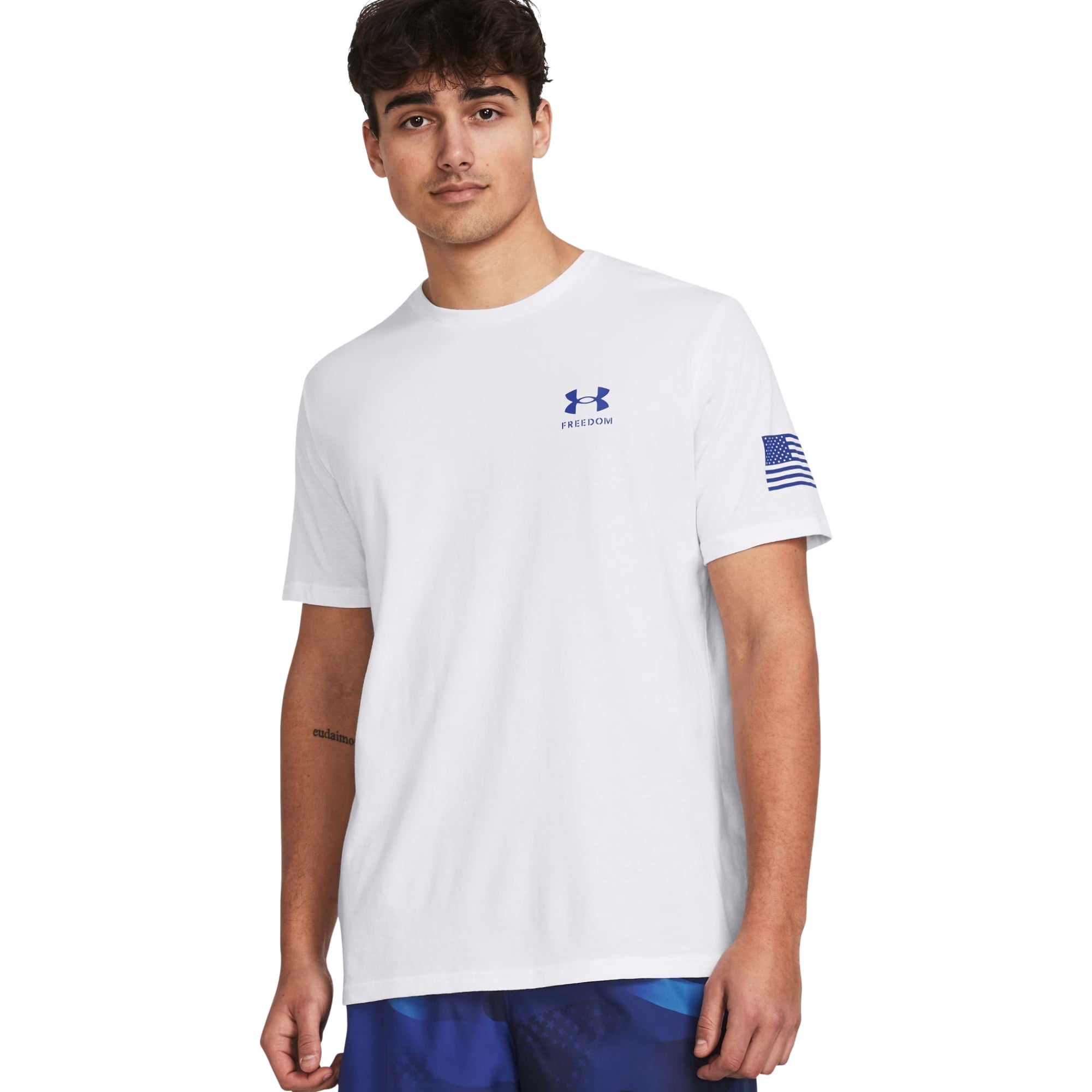 Under Armour Freedom Flag Gradient T-Shirt (White)