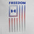 Under Armour Freedom Flag Gradient T-Shirt (White)