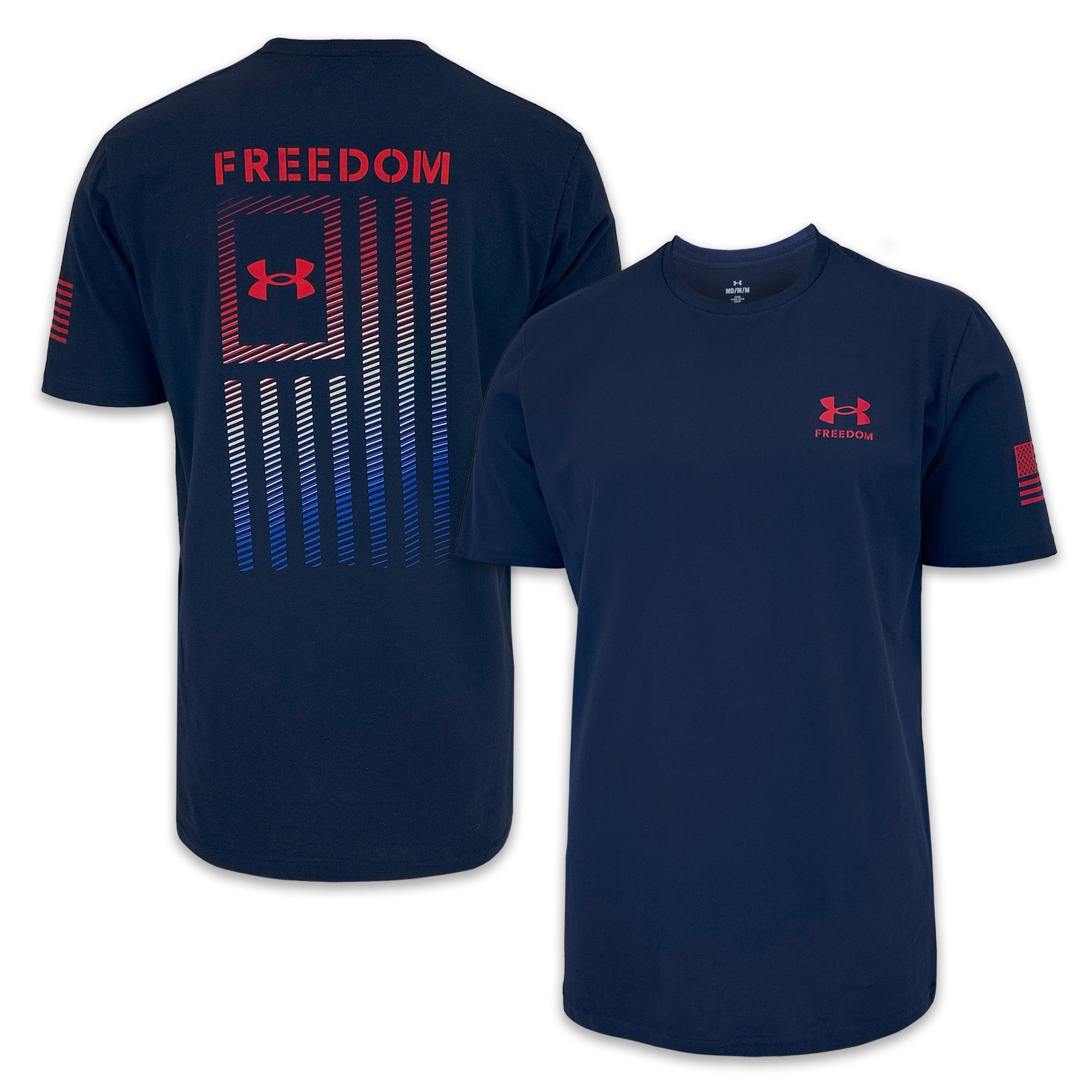 Under Armour Freedom Flag Gradient T-Shirt (Navy)