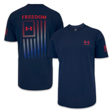 Load image into Gallery viewer, Under Armour Freedom Flag Gradient T-Shirt (Navy)