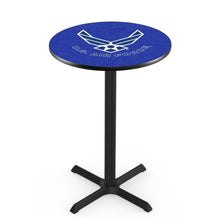 Load image into Gallery viewer, Air Force Wings Pub Table with X-Style Base (Black)*