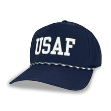 Load image into Gallery viewer, Air Force Caddy Adjustable Hat (Navy)