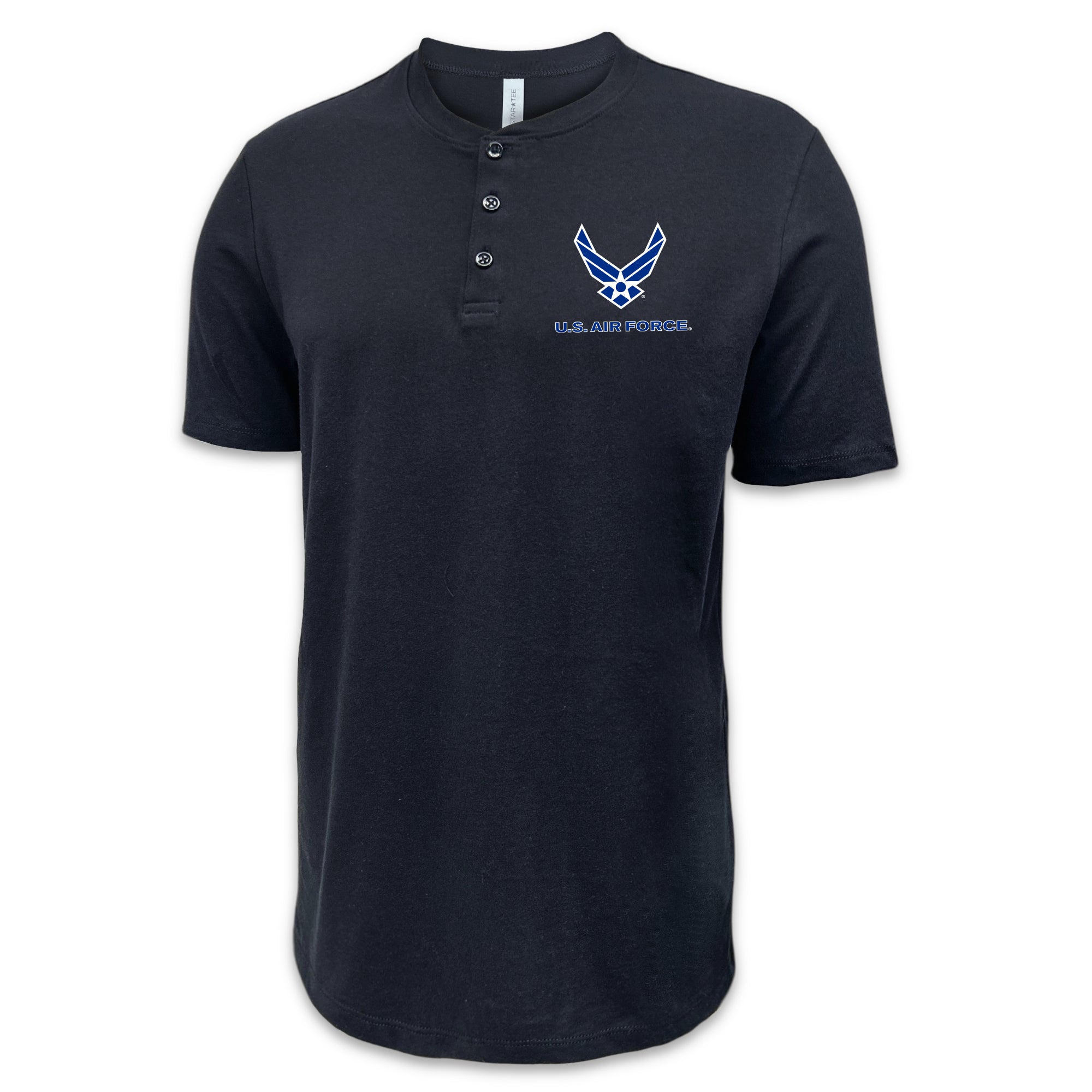 Air Force Wings Mens Henley T-Shirt