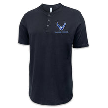 Load image into Gallery viewer, Air Force Wings Mens Henley T-Shirt