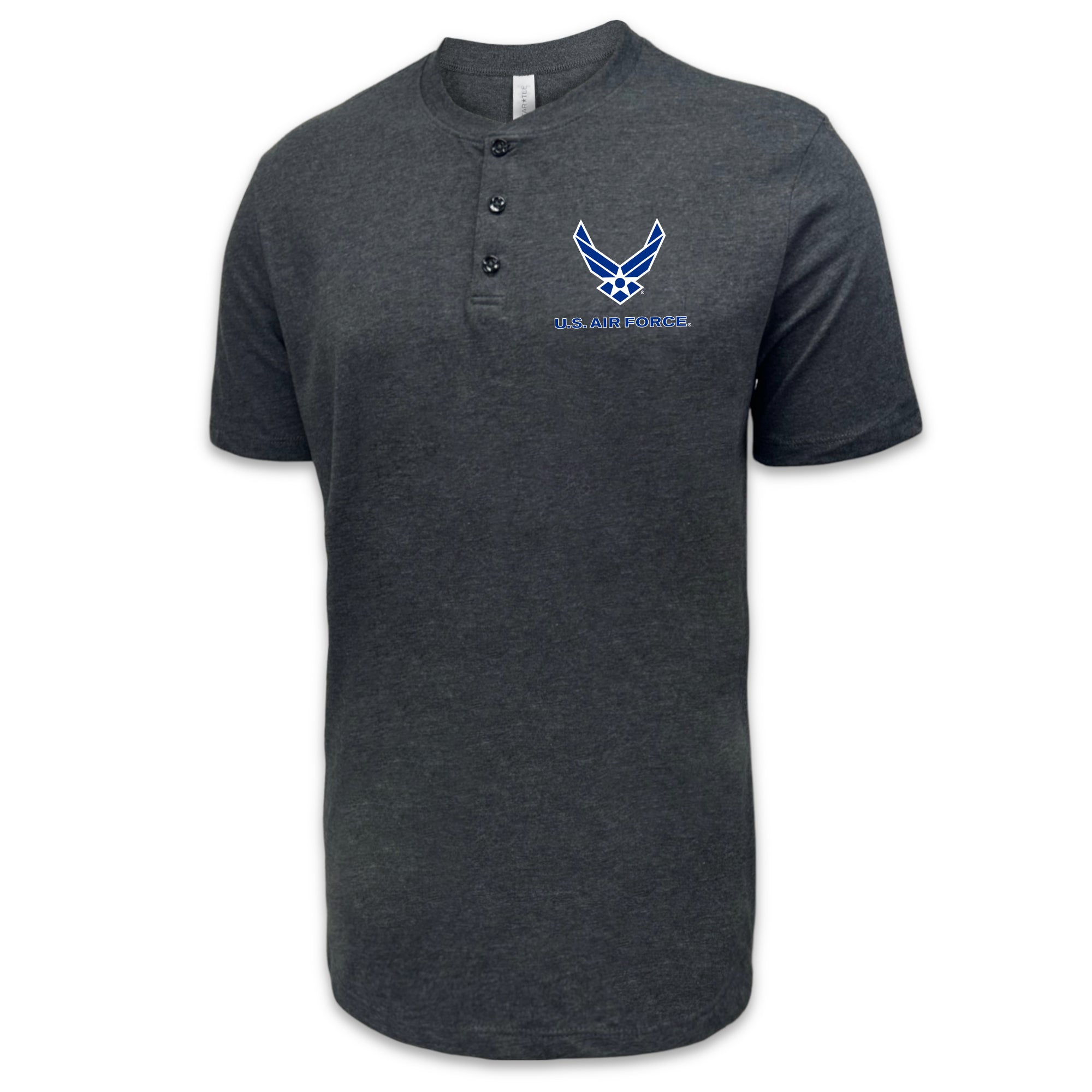 Air Force Wings Mens Henley T-Shirt