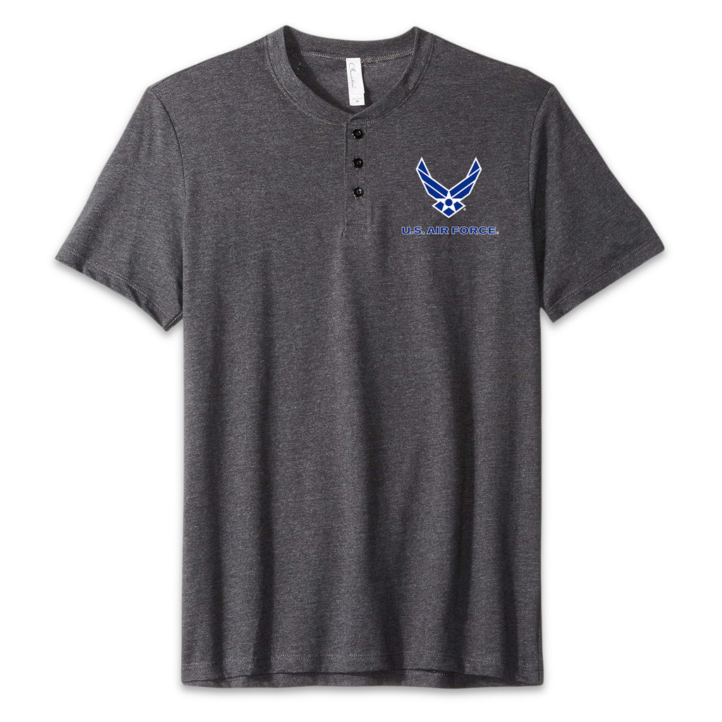 Air Force Wings Mens Henley T-Shirt