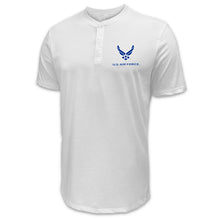 Load image into Gallery viewer, Air Force Wings Mens Henley T-Shirt