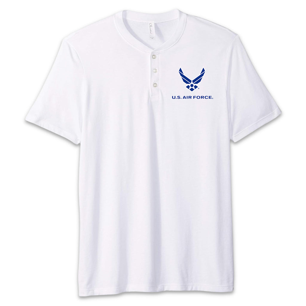 Air Force Wings Mens Henley T-Shirt