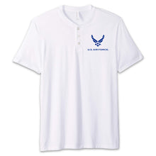 Load image into Gallery viewer, Air Force Wings Mens Henley T-Shirt