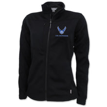 Load image into Gallery viewer, Air Force Wings Ladies Flash Performance Knit Jacket (Black)