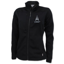 Load image into Gallery viewer, Space Force Delta Ladies Flash Performance Knit Jacket (Black)