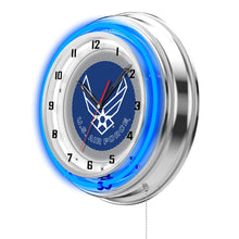 Load image into Gallery viewer, Air Force 19&quot; Double Neon Wall Clock*