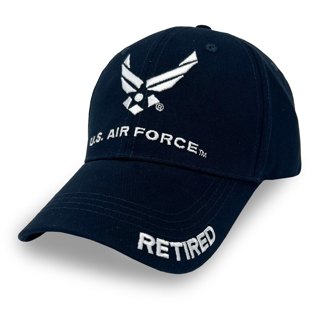 Air Force Retired 3 Hit Hat (Navy)