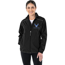 Load image into Gallery viewer, Air Force Wings Ladies Pack-N-Go Full Zip Jacket