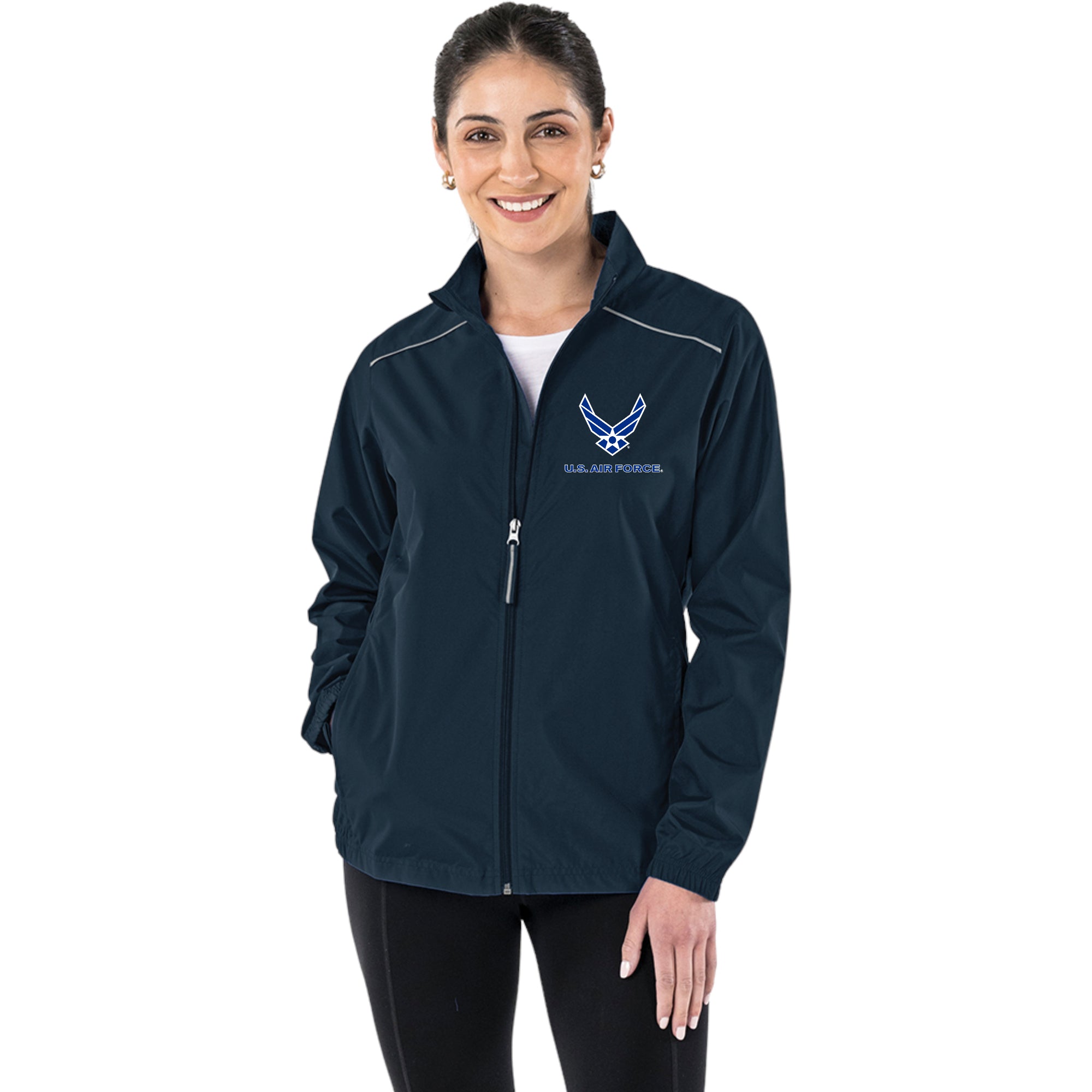 Air Force Wings Ladies Pack-N-Go Full Zip Jacket