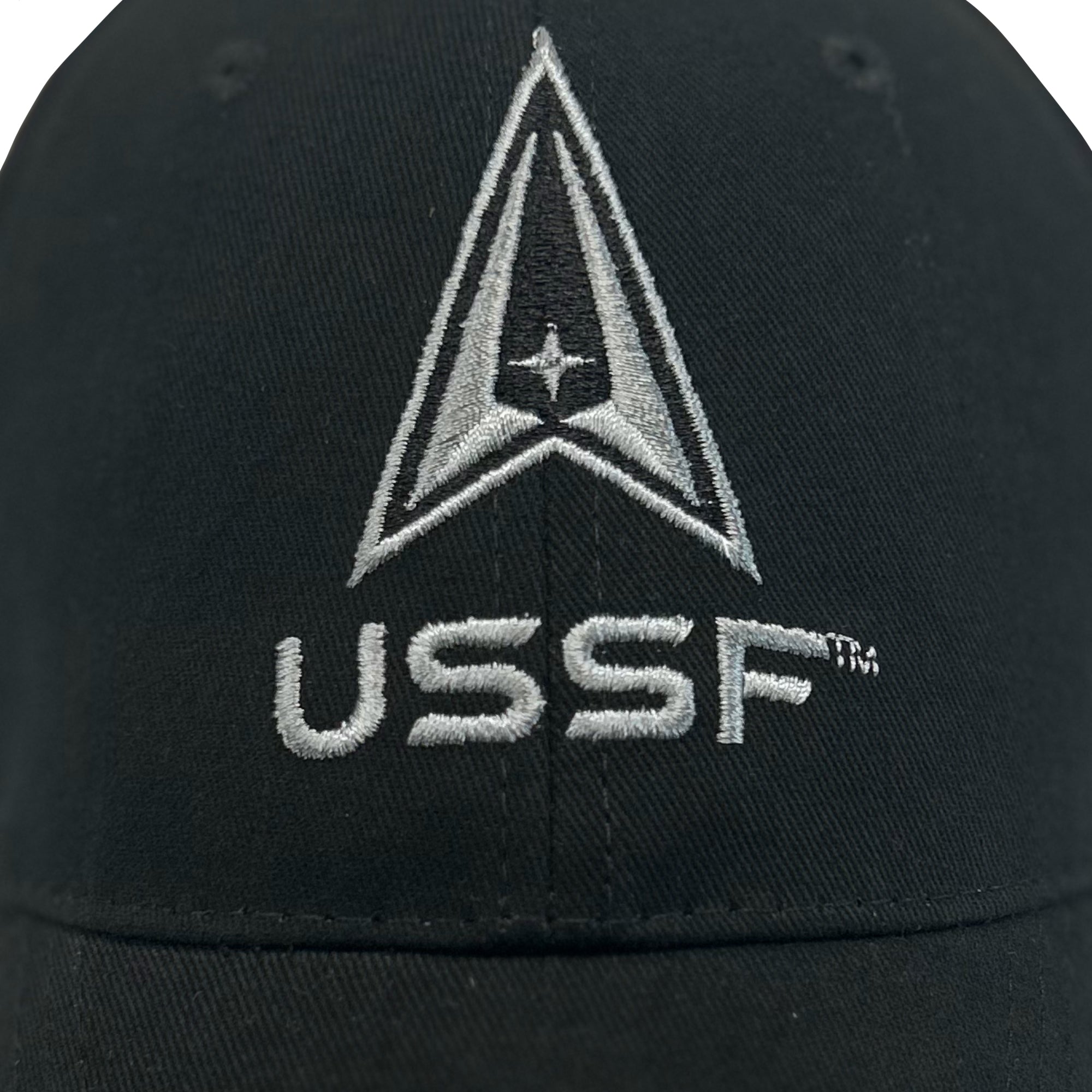 USSF Logo Mesh Back Hat (Black)