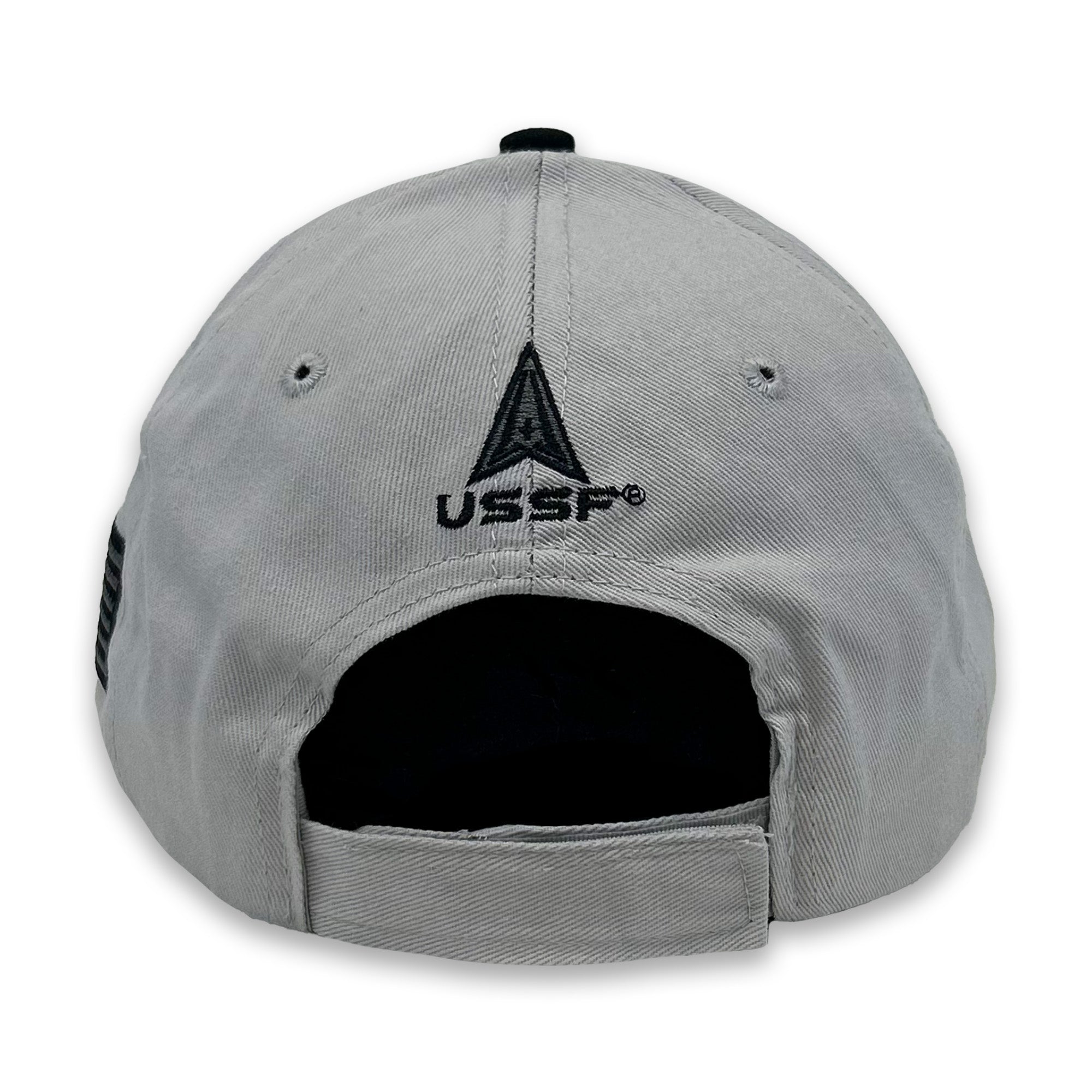 Space Force Logo Two Tone Flag Hat (Black/Grey)