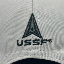 Load image into Gallery viewer, Space Force Logo Two Tone Flag Hat (Black/Grey)