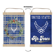 Load image into Gallery viewer, Air Force Plaid Christmas Reversible Banner*