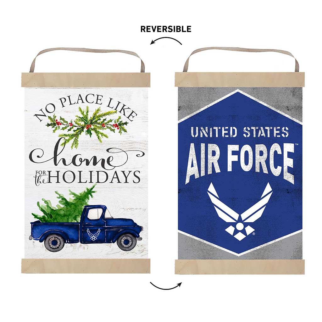 Air Force Home Christmas Reversible Banner*