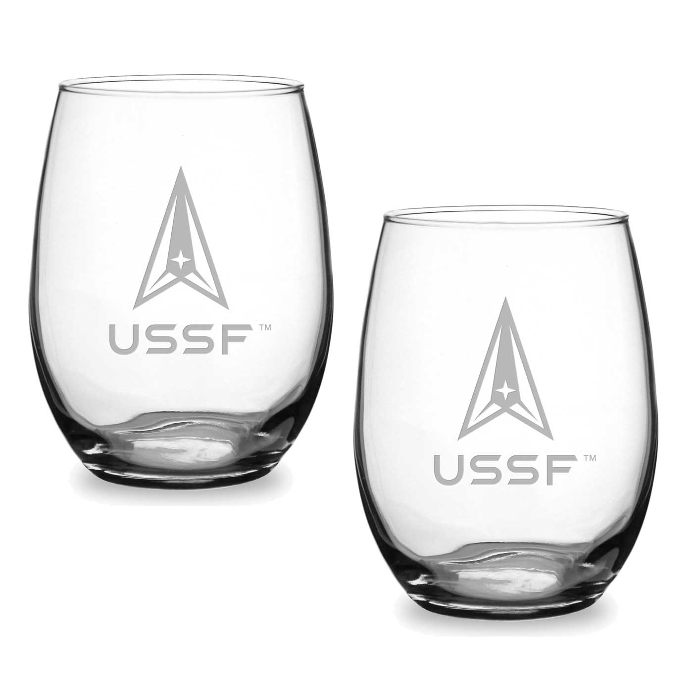 Space Force Set of 2 21oz Stemless Wine Glasses*