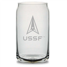 Load image into Gallery viewer, US Space Force 16oz Beer Can Glass