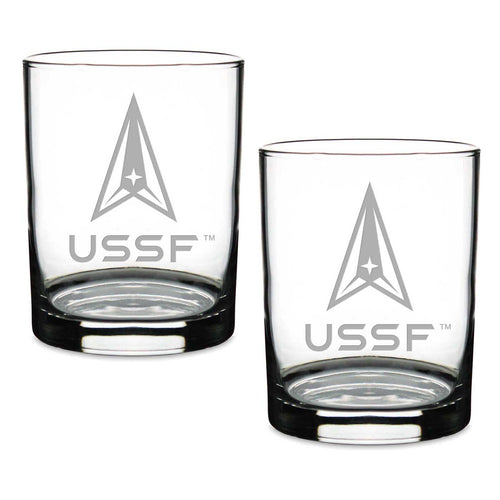 Space Force Set of 2 14oz Double Old Fashioned