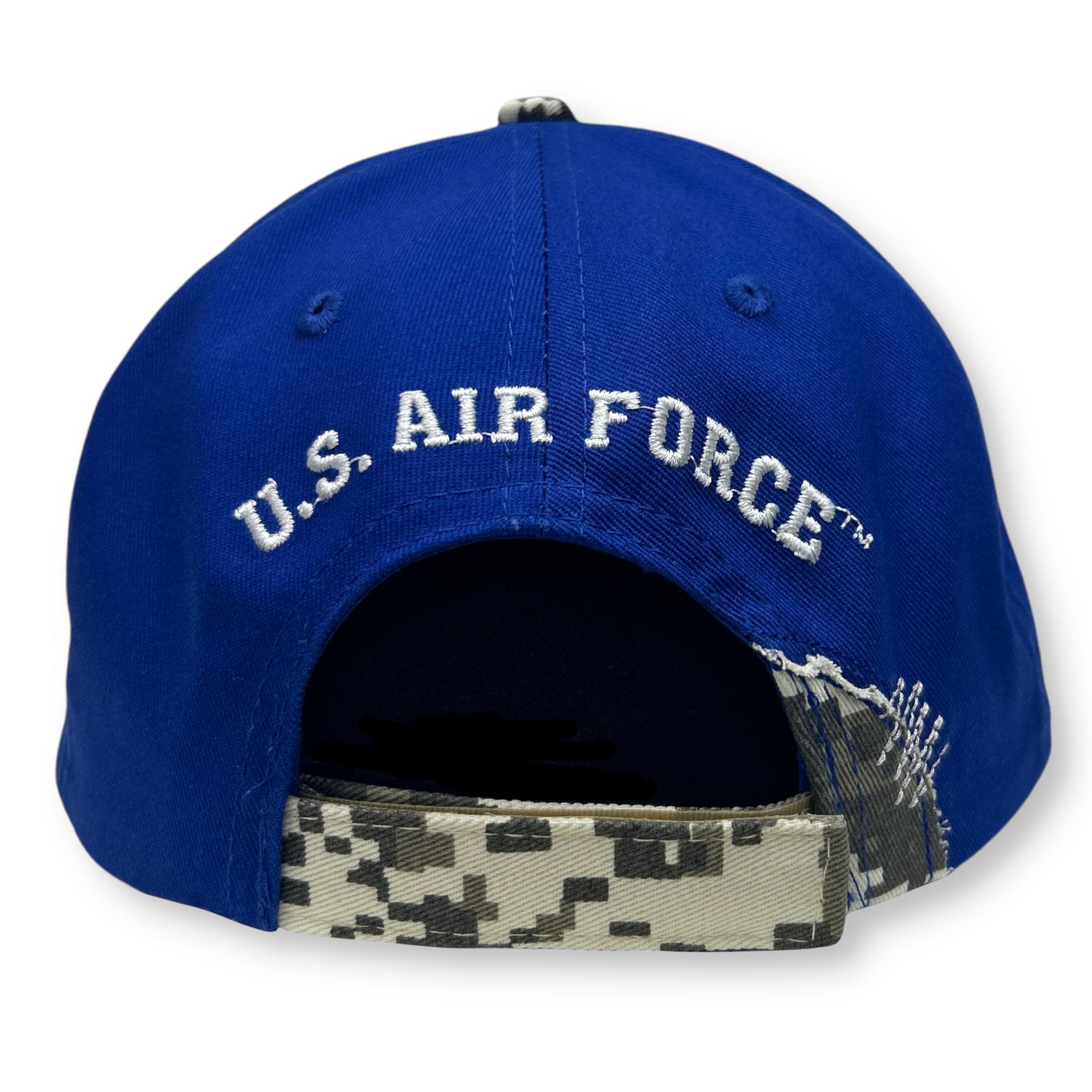 Air Force Wings Distressed Camo Front Hat