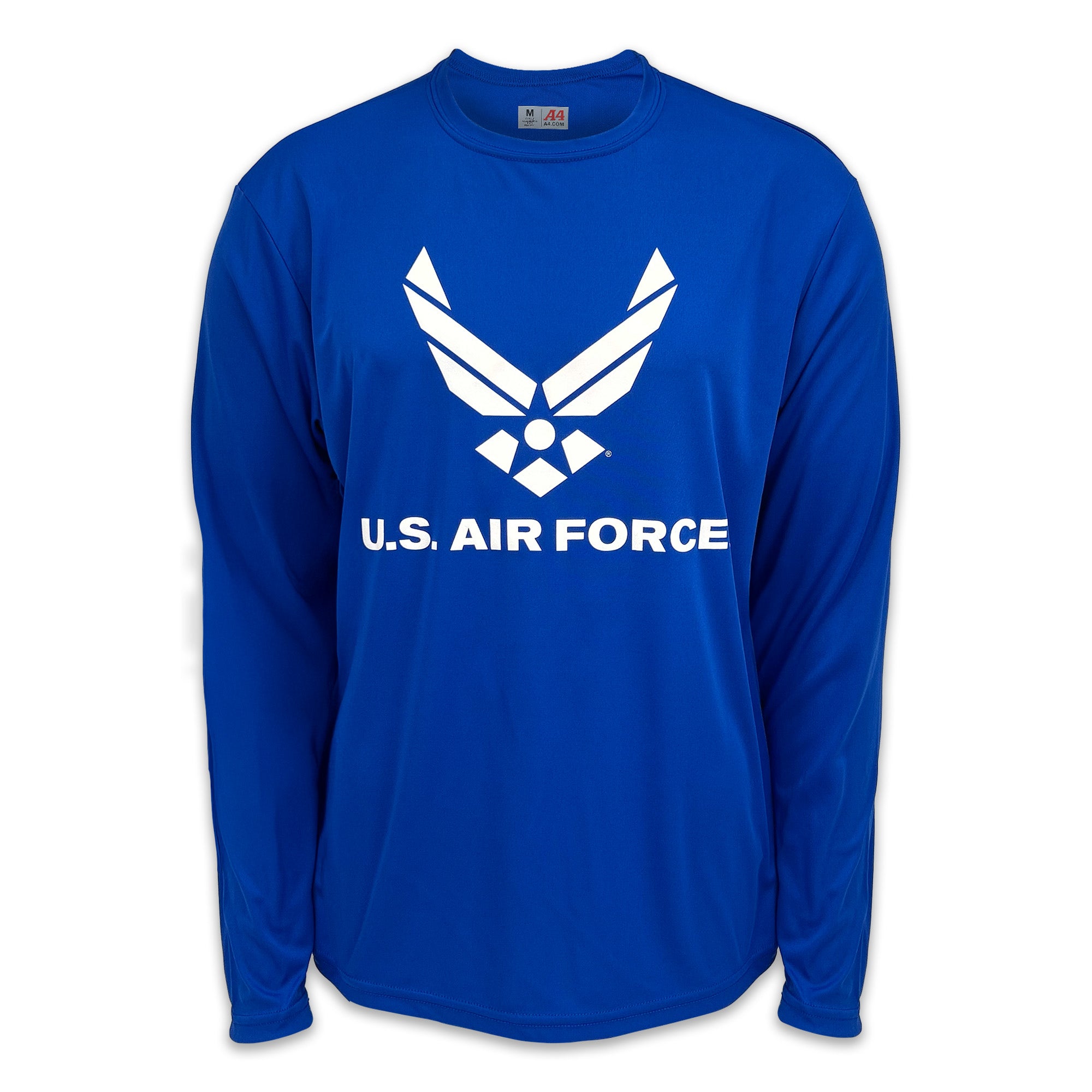 Air Force Wings Logo Performance Long Sleeve T (Royal)