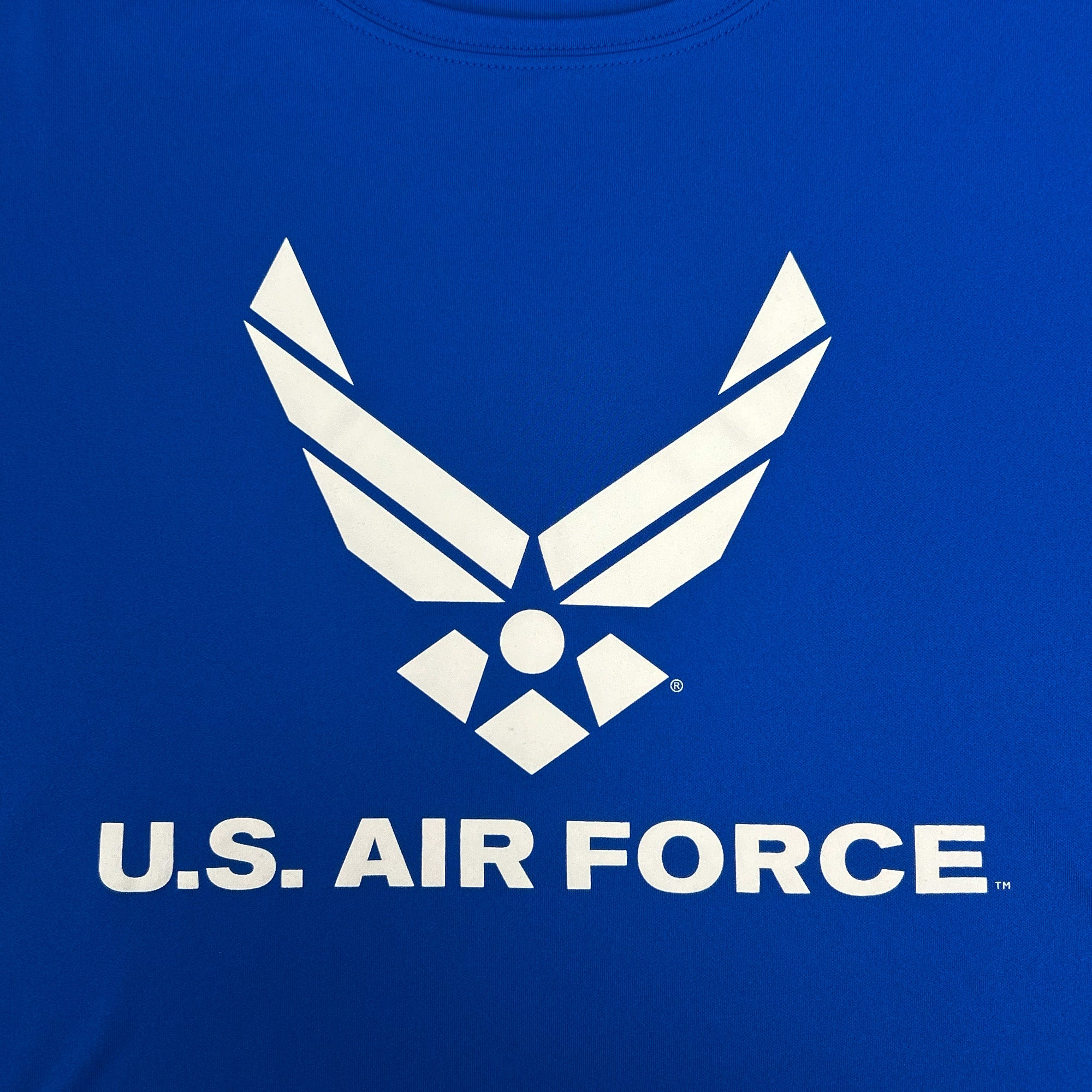 Air Force Wings Logo Performance T-Shirt (Royal)