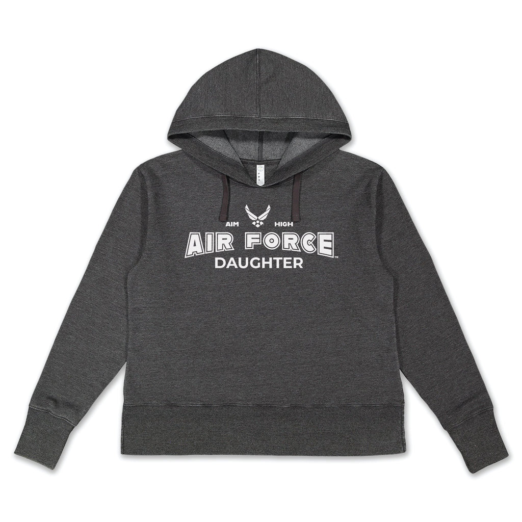 Air Force Daughter Ladies Hood (Washed Black)