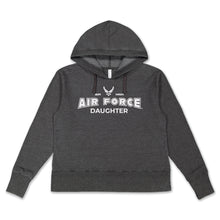 Load image into Gallery viewer, Air Force Daughter Ladies Hood (Washed Black)