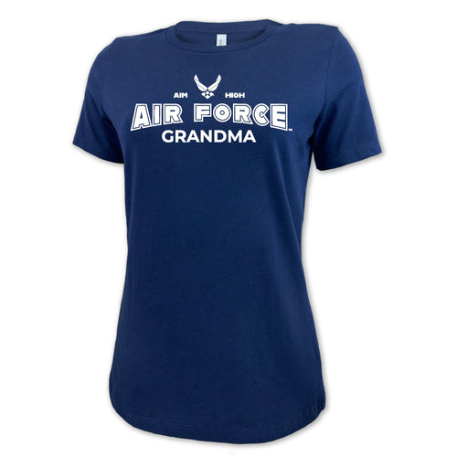 Air Force Grandma Ladies T-Shirt (Navy)