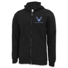 Load image into Gallery viewer, Air Force Wings Left Chest Logo Full Zip Hood