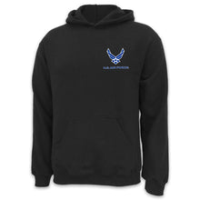 Load image into Gallery viewer, Air Force Wings Left Chest Logo Hood