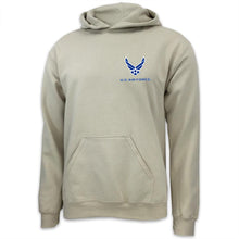 Load image into Gallery viewer, Air Force Wings Left Chest Logo Hood