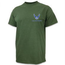 Load image into Gallery viewer, Air Force Wings Left Chest Logo T-Shirt