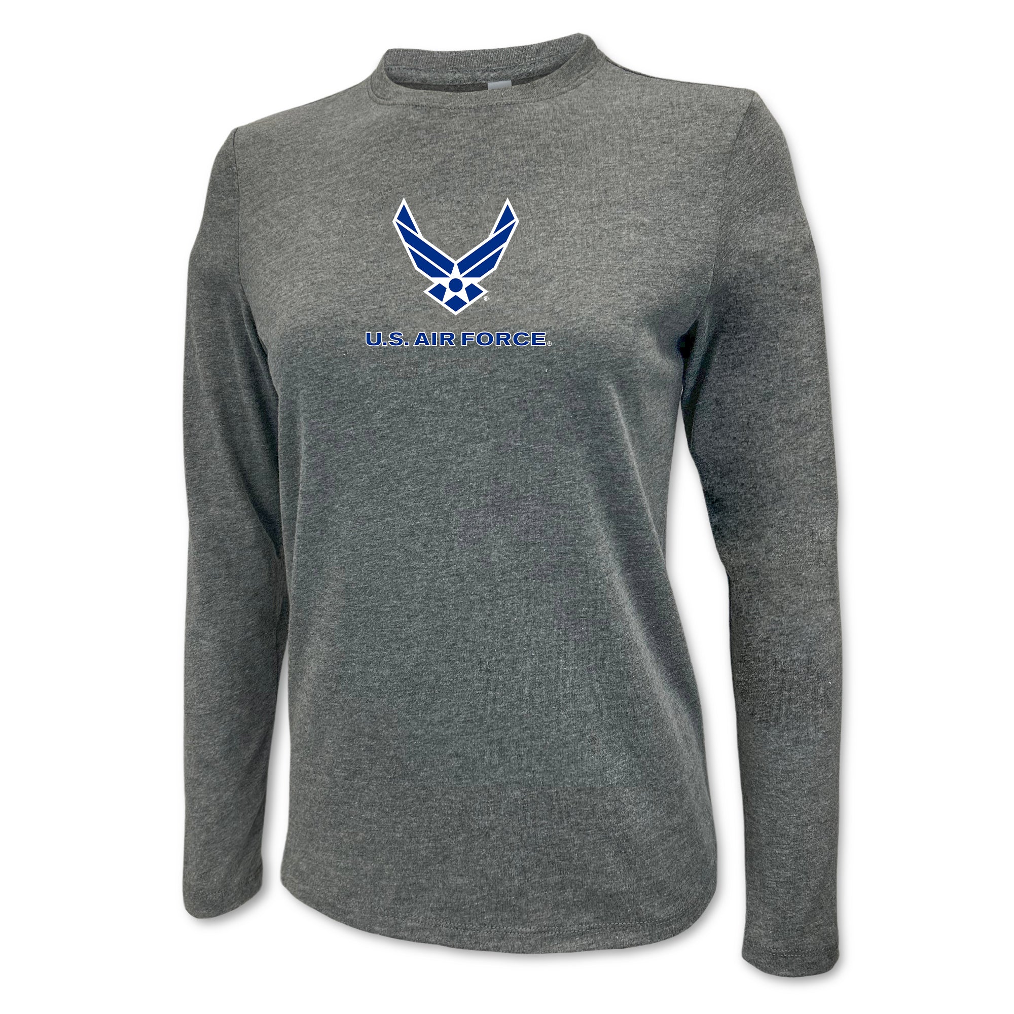 Air Force Wings Ladies Center Chest Long Sleeve