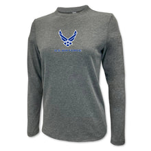 Load image into Gallery viewer, Air Force Wings Ladies Center Chest Long Sleeve