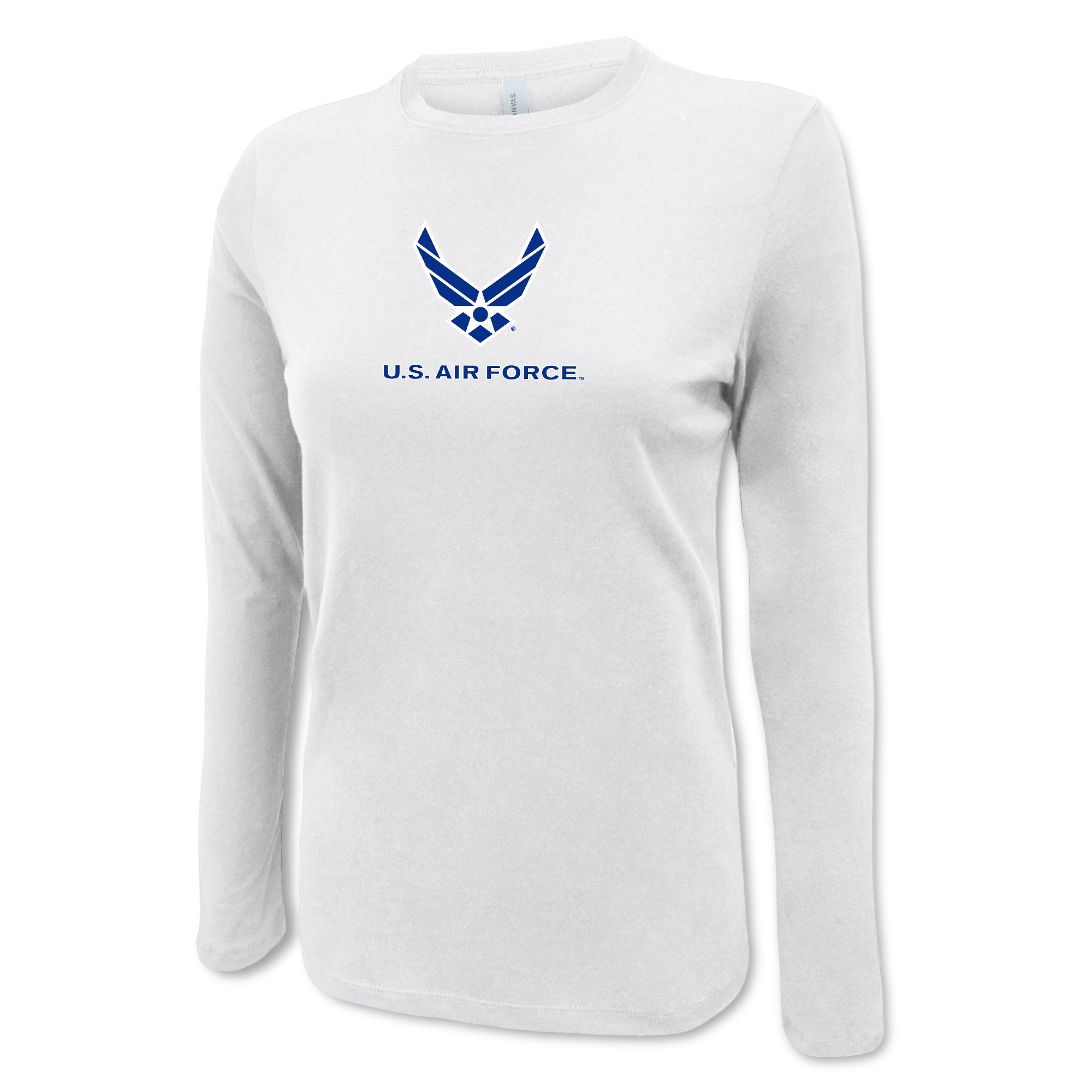 Air Force Wings Ladies Center Chest Long Sleeve