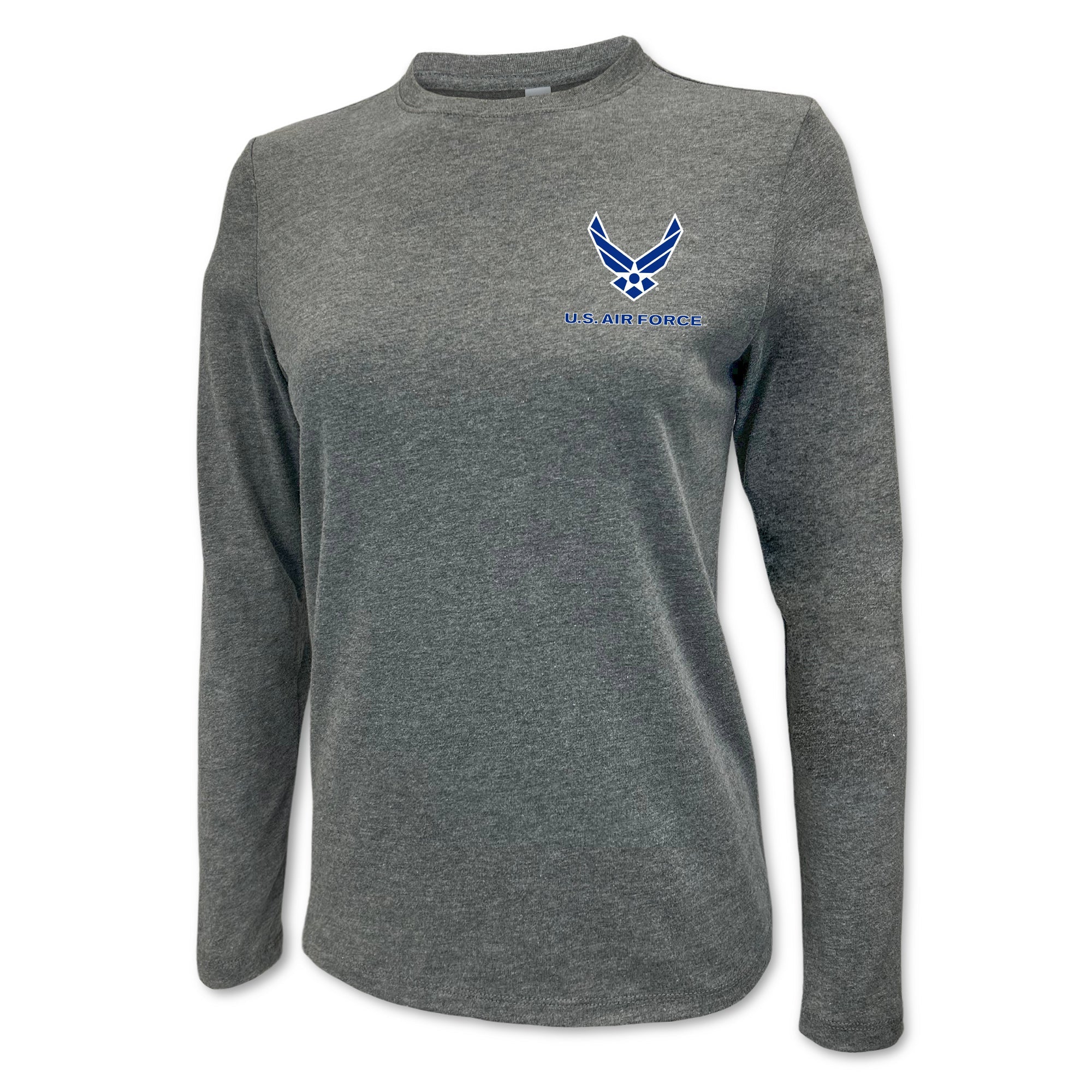 Air Force Wings Ladies Left Chest Long Sleeve