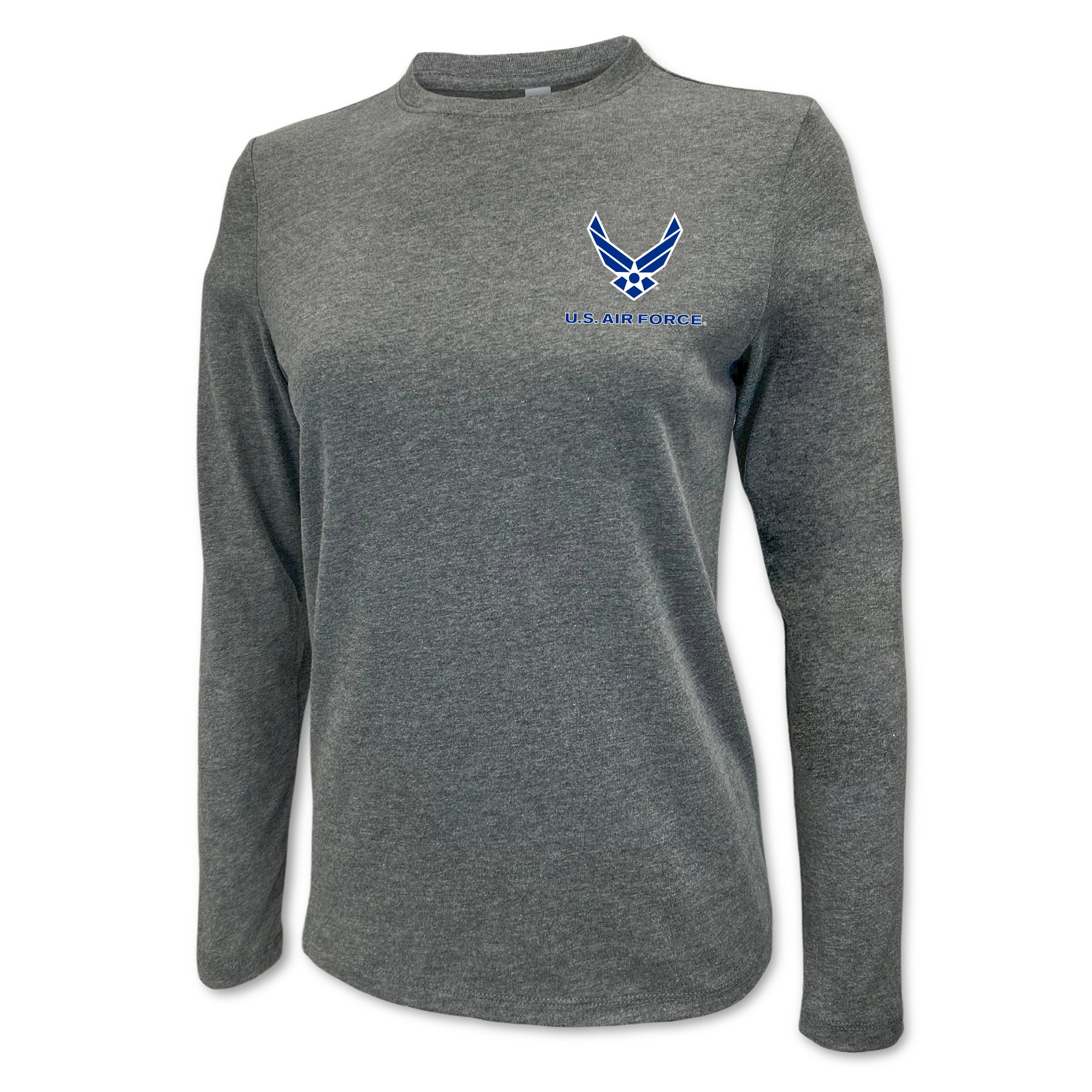 Air Force Wings Ladies Left Chest Long Sleeve