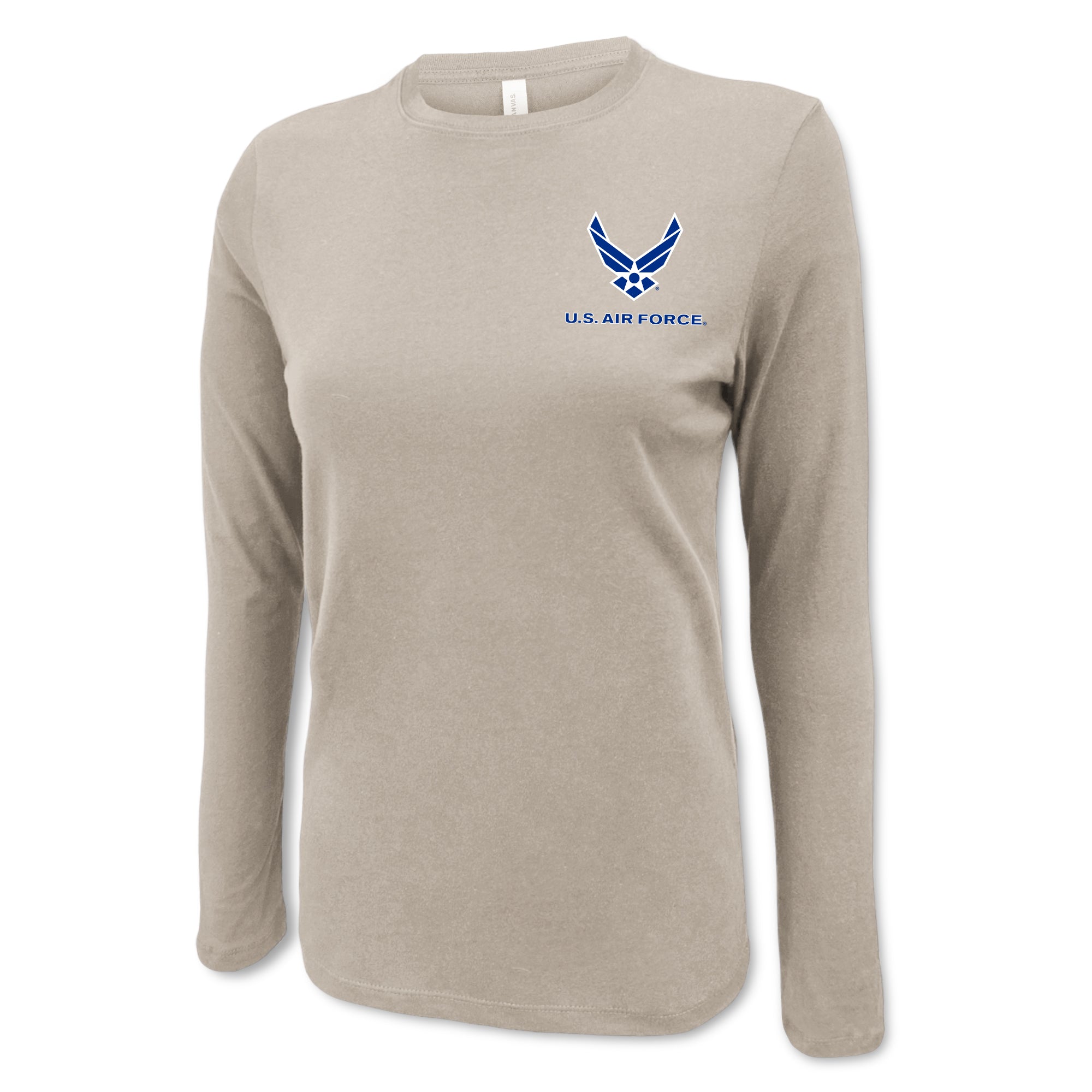 Air Force Wings Ladies Left Chest Long Sleeve