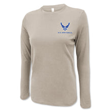 Load image into Gallery viewer, Air Force Wings Ladies Left Chest Long Sleeve